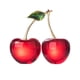 thumbnail image 3 of Fruta De Cristal Escultura Arte Estantería Decoración Ornamento Ilustraciones Rojo Cereza, 3 of 5