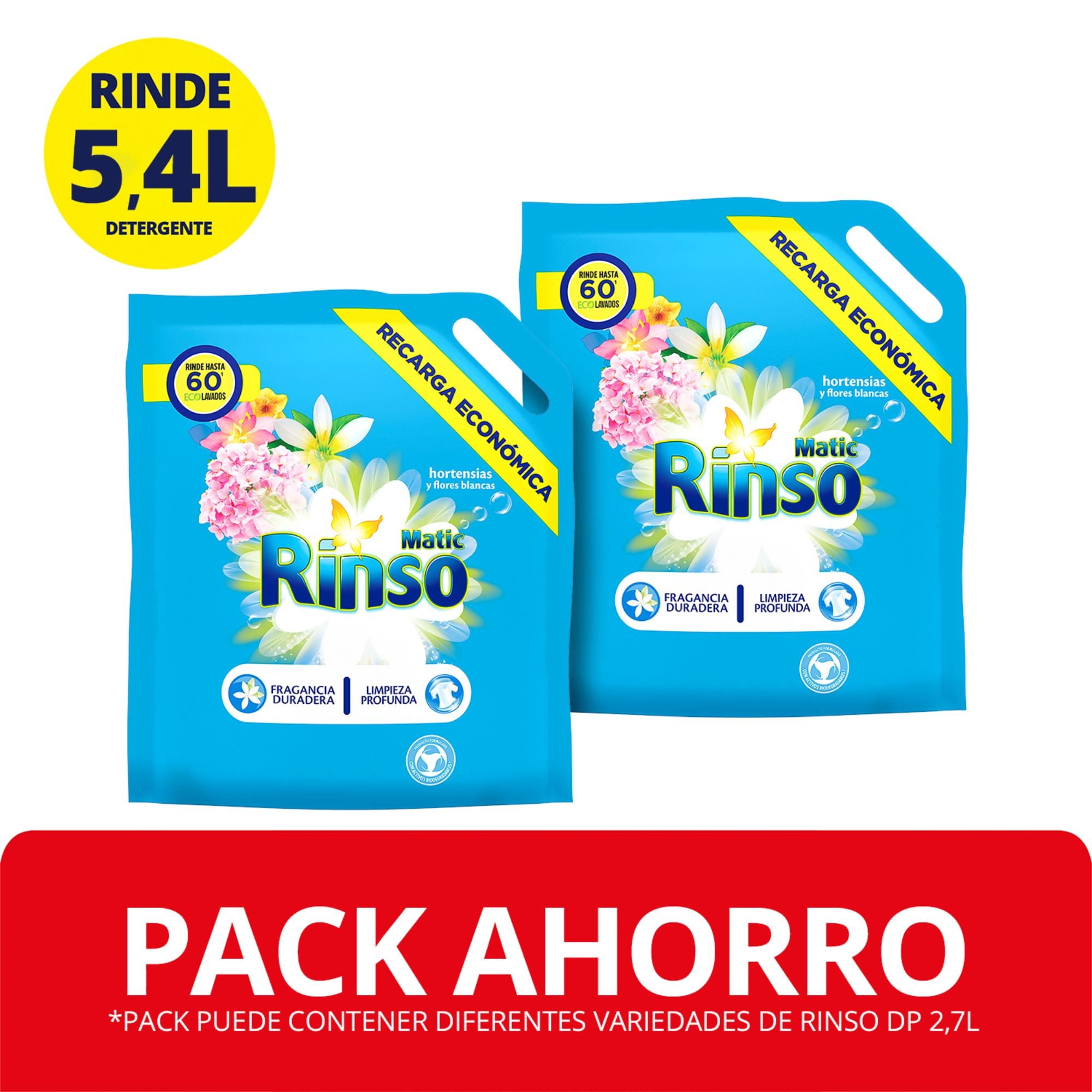Detergente Líquido 2x Pack L g Rinso