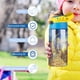 thumbnail image 5 of El Imaginario Botella de Agua con Tapa Pop Top de Un Toque, Acero Inoxidable, a Prueba de Fugas, para Deportes, Botella Infantil azul 12 oz, 5 of 6