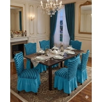 Mylhogar - Juego De 6 Fundas Para Sillas Diseño Turka De Lineas