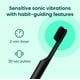 thumbnail image 2 of Cepillo de dientes eléctrico Quip Smart Sonic para adultos totalmente negro, 2 of 3