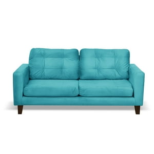 Latam Home - Sofa Napoles 3 C Tela Velvet Turquesa