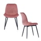 thumbnail image 4 of Pack 2 Sillas De Comedor De Terciopelo Rosado, 4 of 6