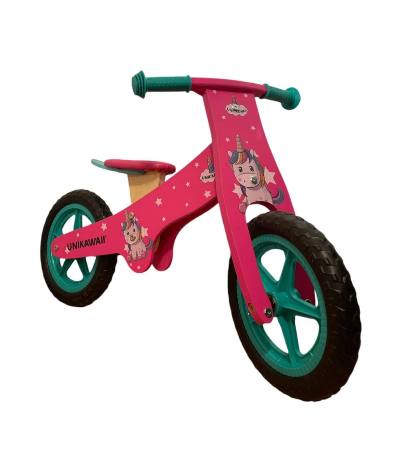 Genérico - Bicicleta Madera De Aprendizaje Para Niños Rosa