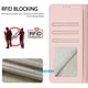 thumbnail image 5 of Funda tipo cartera FOXDOCK para Oppo Reno13 con soporte, ranuras, RFID, diseño de gato, 5 of 5
