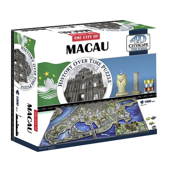 Puzzle 4D Cityscape Macao China 1000 piezas 61 x 41 cm