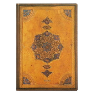Paperblanks - Agenda 2022 Safavid Midi Tapa Blanda Semana A La Vista