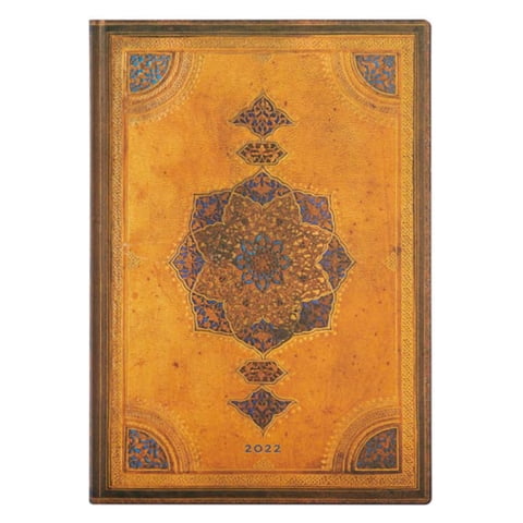 Paperblanks - Agenda 2022 Safavid Midi Tapa Blanda Semana A La Vista