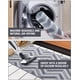 thumbnail image 5 of Felpudo de interior, felpudo de interior, felpudo de piso, con respaldo de goma antideslizante, superabsorbente, resistente a la suciedad, lavable a máquina, de perfil bajo, para entrada de casa, 80 x, 5 of 7