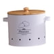 thumbnail image 1 of Lata De Almacenamiento De Verduras Para Cocina, Contenedor De Almacenamiento De Metal Para Patatas, Cebolla Y Ajo, Color Blanco, Grande, 1 of 5