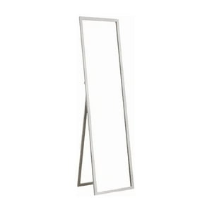 Genérico - Espejo Cuerpo Entero 150X40Cm Base Plegable Estilo Japonés Blanco