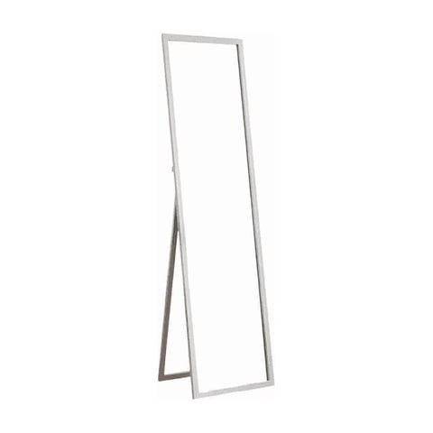 Genérico - Espejo Cuerpo Entero 150X40Cm Base Plegable Estilo Japonés Blanco