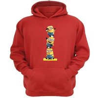 Genérico - Polerón Canguro Pequeños Amarillos Rojo Talla S Unisex