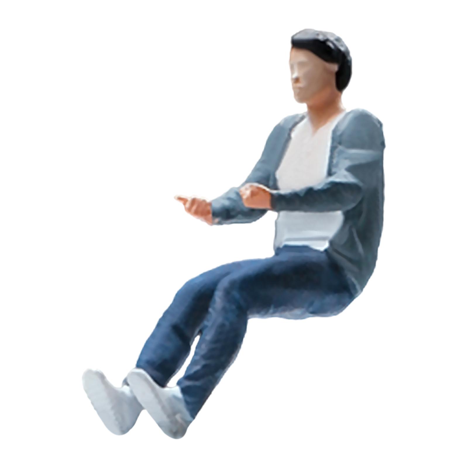 Bothyi - 1:64 Figuras De Personas Juego De Arcade De Resina Para Accesorios De Fotografía Micro Paisajes Figura De Personas