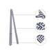 thumbnail image 3 of INSPIRE CHIC Corbata de Rayas para Hombre, Corbata de Lino Ajustable para Negocios Casual Azul Talla Única, 3 of 5