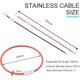 thumbnail image 2 of CooBigo 16 Pack Stainless Steel Loops 2mm Coated Wire Keychain, 2 of 3