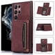 thumbnail image 1 of Wine Red Triangle Business Leather Case For Galaxy S22 S21 Ultra / S22 S21 S20 Plus / S22 S21 S20 / A52 / A71 / A72 / A22 / A32 / A21S / S20 FE, 1 of 3