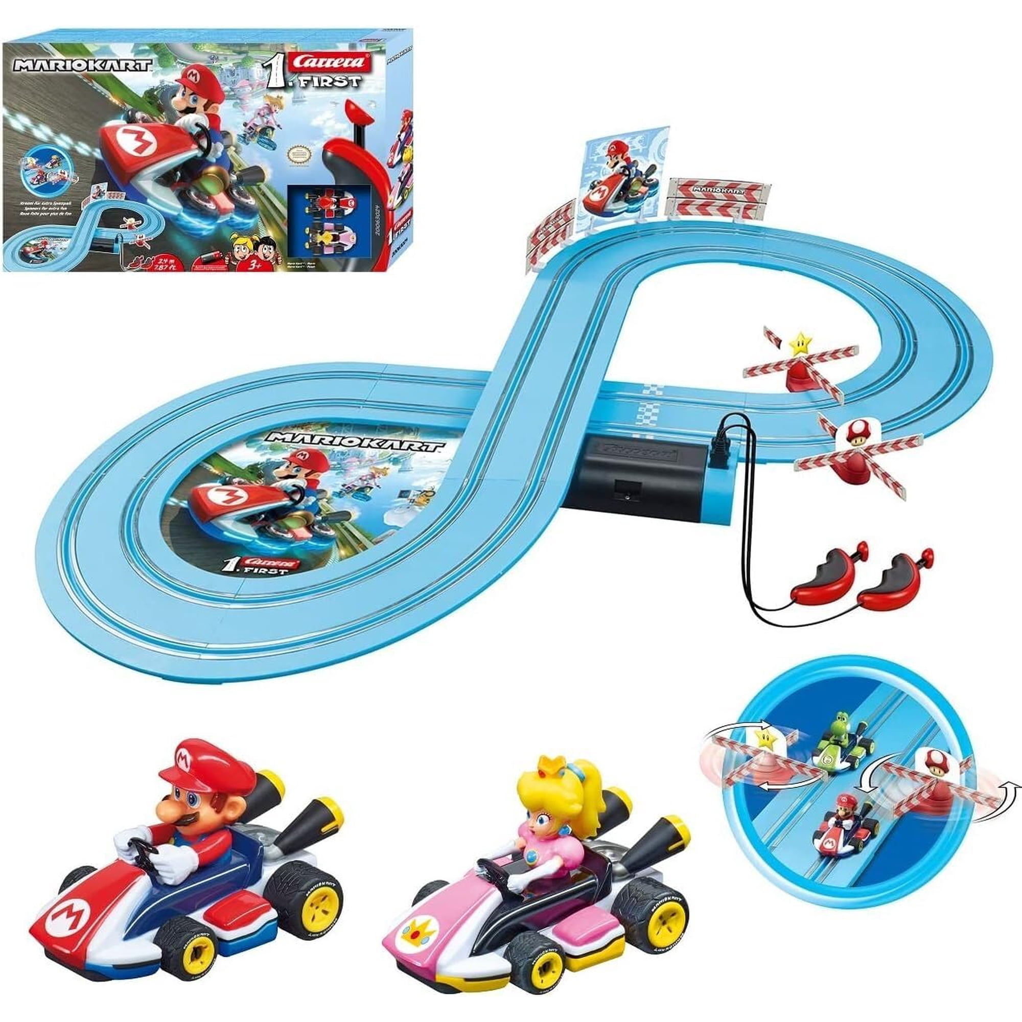 Tragaperras Carrera First Mario Kart Con 2 Coches Para Niños