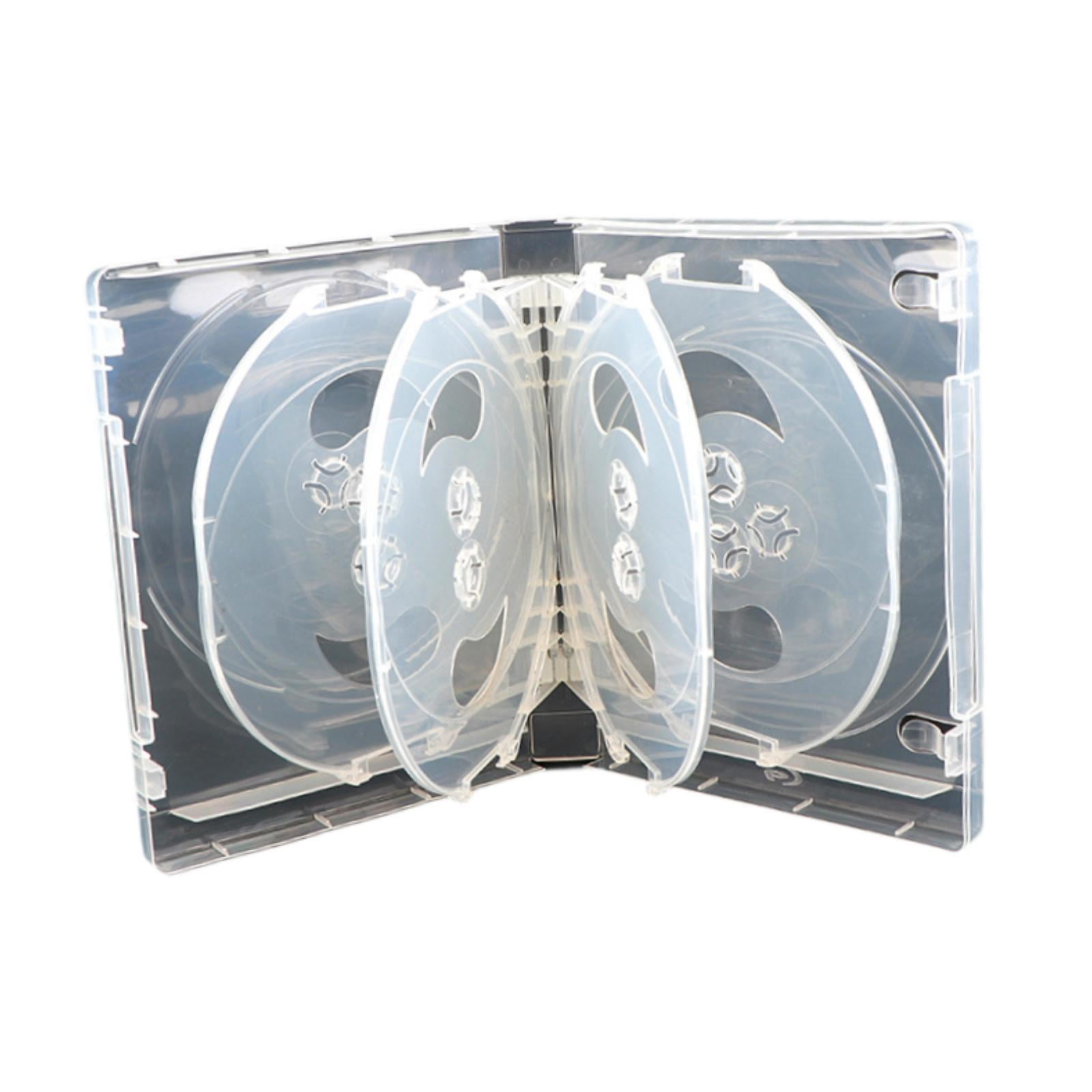 Magideal - Estuche Para Cd, Soporte Para Discos, A Prueba De Polvo, Evita Arañazos, Organizador Portátil Para Cd, Ideal Para Películas, Coches, Regalos Únicos Pa Blanco