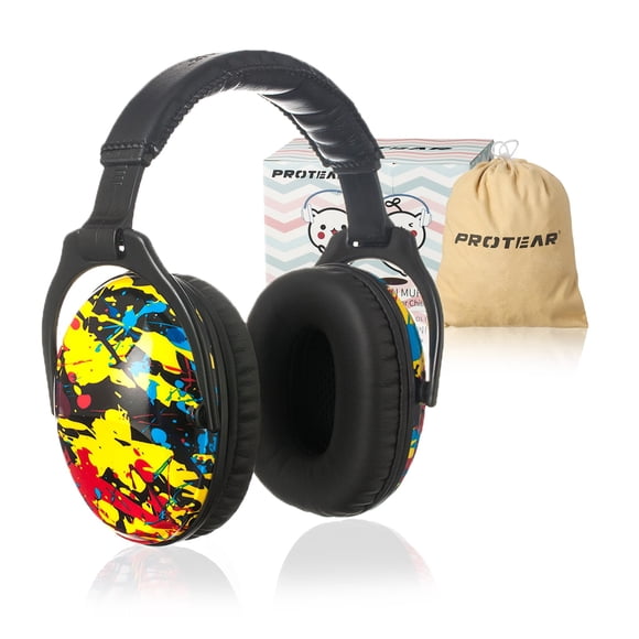 Cascos PROTEAR para Niños con Cancelación de Ruido 25 dB NRR - Resistente a Salpicaduras de Tinta
