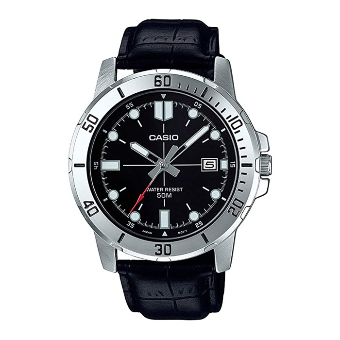 Reloj Analogo Negro Casio Mtp-Vd01L-1Ev