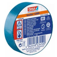 Tesaflex Cinta Aisladora Eléctrica Profesional Azul 10M X 15Mm