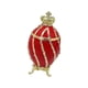 thumbnail image 3 of Caja De Baratija De Huevo De Pascua Soporte Para Anillos Dijes De Boda Joyero Con Bisagras Esmaltado Rojo, 3 of 5