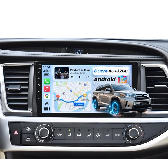 Radio de coche Jufodrca 10,2" CarPlay inalámbrico Android Auto