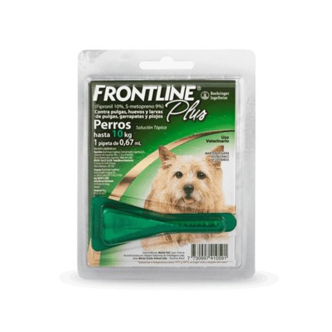 Frontline - Pipeta Para Perros Hasta 10 Kg Plus 0,67 Ml