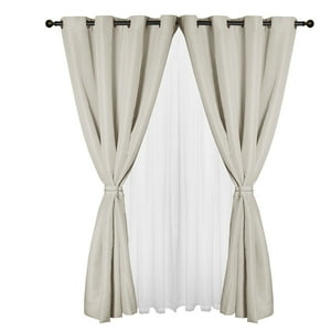 Masel - Set Cortina Yasmin 8 Pzas. 1.40 X 2.25 Crudo