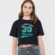 thumbnail image 3 of Polera Mujer Fun Manga Corta Crop Negro Corona, 3 of 5