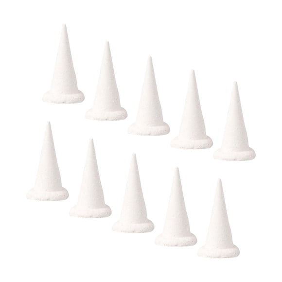 10 Uds. Soporte de cerámica refractaria para uñas, accesorios de arcilla, soporte de cocción de arcilla portátil de alúmina para amantes de la cerámic Pequeño