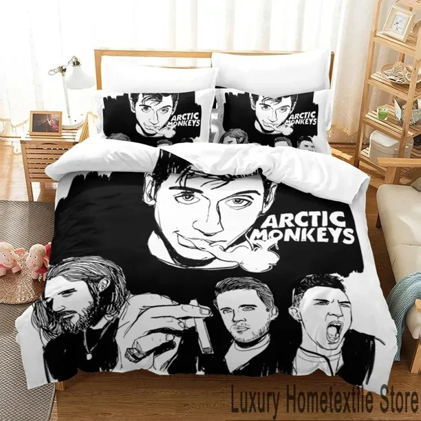 Arctic Monkeys Band Bedding Set Duvet Cover Bed Set Quilt Cover Pillowcase Comforter Boys Adult Bed Sheets