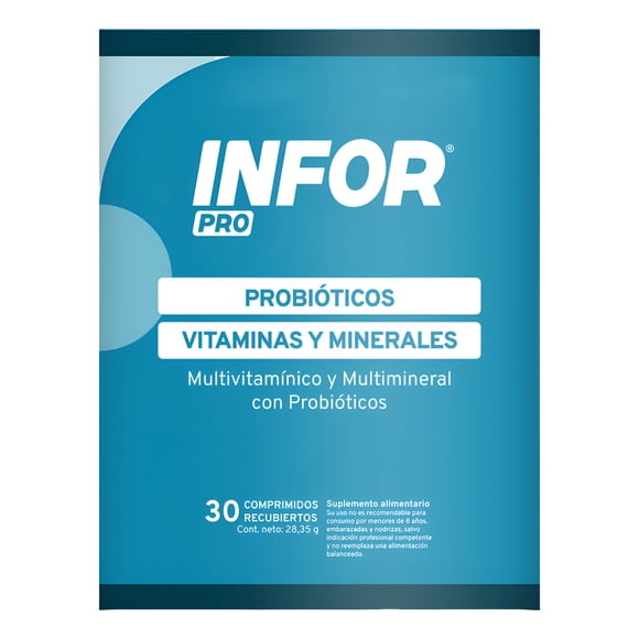 INFOR PRO PROBIOTICOS.VIT Y MIN 30 COMP