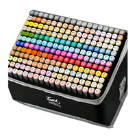 Genérico - Plumones 262 Marcadores Lápices Colores Touch Doble Punta Vibrante