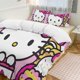 thumbnail image 3 of Hello Kitty Bedding Set for Girls Kids Teen Tween Ultra Soft Microfiber Comforter Set Twin Size with 3-Pieces Comforters Bed Sets Bedroom Decor Bed Sheets, 3 of 5