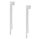 thumbnail image 1 of Aros Largos Circones Tenis en Plata 925, 1 of 2