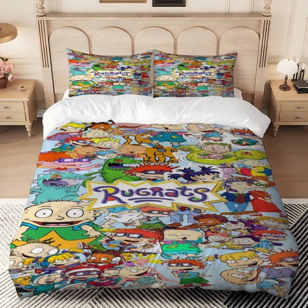 3pcs Chucky Fenster Printed Bedding Set Duvet Cover + Double Pillowcase