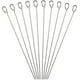 thumbnail image 2 of 50pcs Palos Para Anticuchos Brochetas Acero inoxidable 30cm Mohits Brocheta Pinchos Palo Palillos De Anticucho, 2 of 5