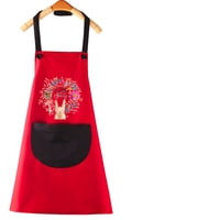 Handydeco - Delantal De Cocina Impermermeable Con Bolsillo Y Toallas