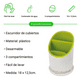 thumbnail image 4 of Organizador Escurridor Para Utensilios De Cocina Verde Y Blanco, 4 of 4