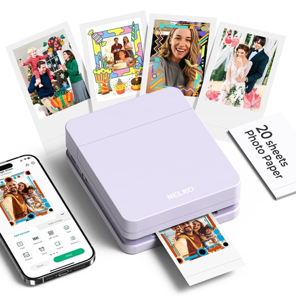 Impresora fotográfica Nelko PP01 Color Mini portátil recargable