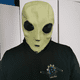 thumbnail image 2 of Máscara de alien de látex, 2 of 2