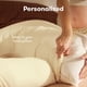 thumbnail image 3 of Almohada de embarazo Frida Mom de cuerpo completo, fresca, color marfil, 3 of 7