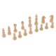 thumbnail image 5 of Piezas de ajedrez de plastico de repuesto de 16 piezas / piezas de ajedrez beige, 5 of 5