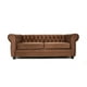 thumbnail image 1 of Sofá Chesterfield 3C Felpa Café, 1 of 2