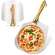 thumbnail image 1 of Pala de pizza de aluminio, espátula para pizza de 12 x 14 pulgadas con mango de madera plegable, pala de pizza de metal, pala giratoria para pizza para horno, accesorios para pizza casera, pan, pastel, 1 of 7