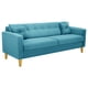 thumbnail image 2 of Sofa New Retro 3CG Felpa 01 Turquesa, 2 of 6