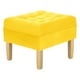 thumbnail image 2 of Pouf Wood 1c Felpa 05 Amarillo, 2 of 4