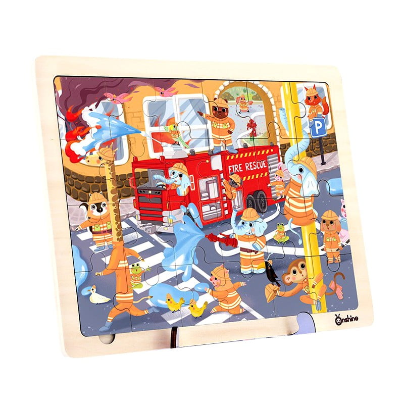 Onshine - Rompecabezas 24 Piezas Bomberos